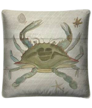 vintage 'Crab' throw pillow - Interior Mojo llc