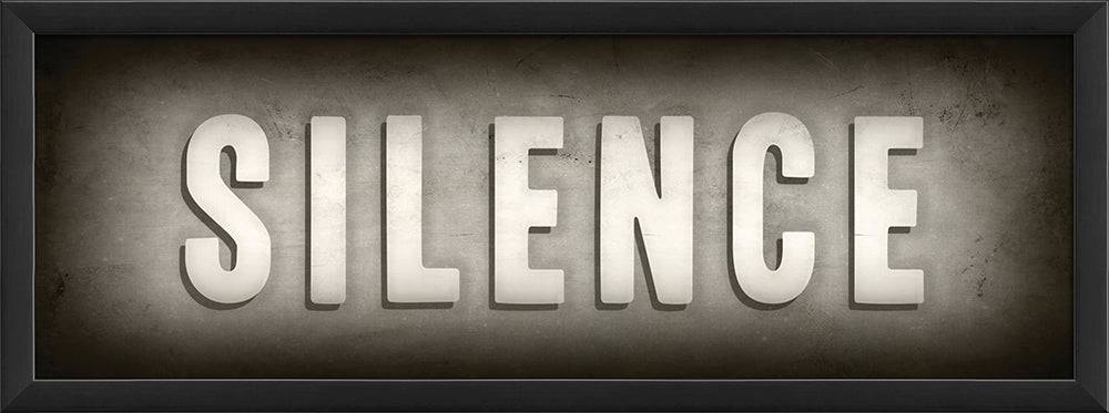 Theater Sign Silence - Interior Mojo llc