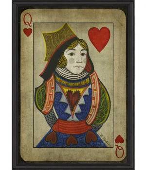 Queen of Hearts with border - Interior Mojo llc