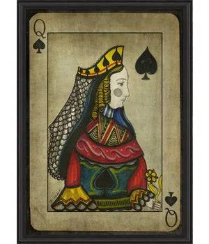 Queen of Spades with border - Interior Mojo llc