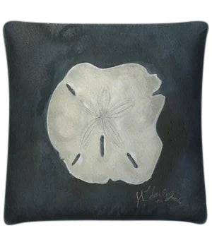 vintage 'Coin Seashell 7' throw pillow - Interior Mojo llc