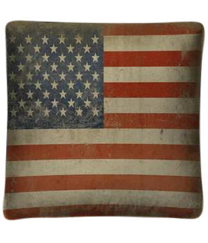 vintage patriotic throw pillow - Interior Mojo llc