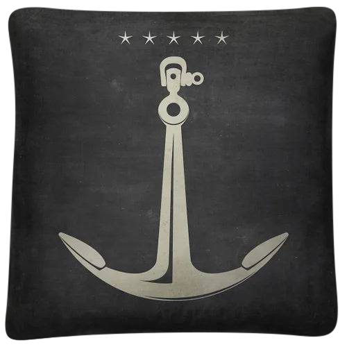 vintage 'Anchor 2' throw pillow - Interior Mojo llc