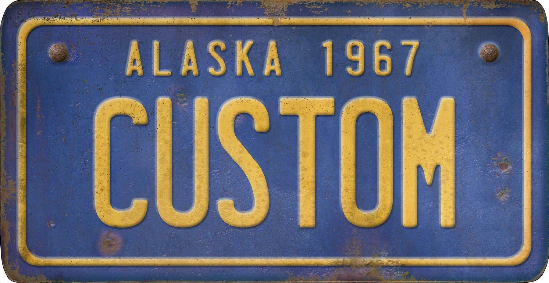 Decorative Personalized U.S. State License Plate - Alaska - Interior Mojo llc