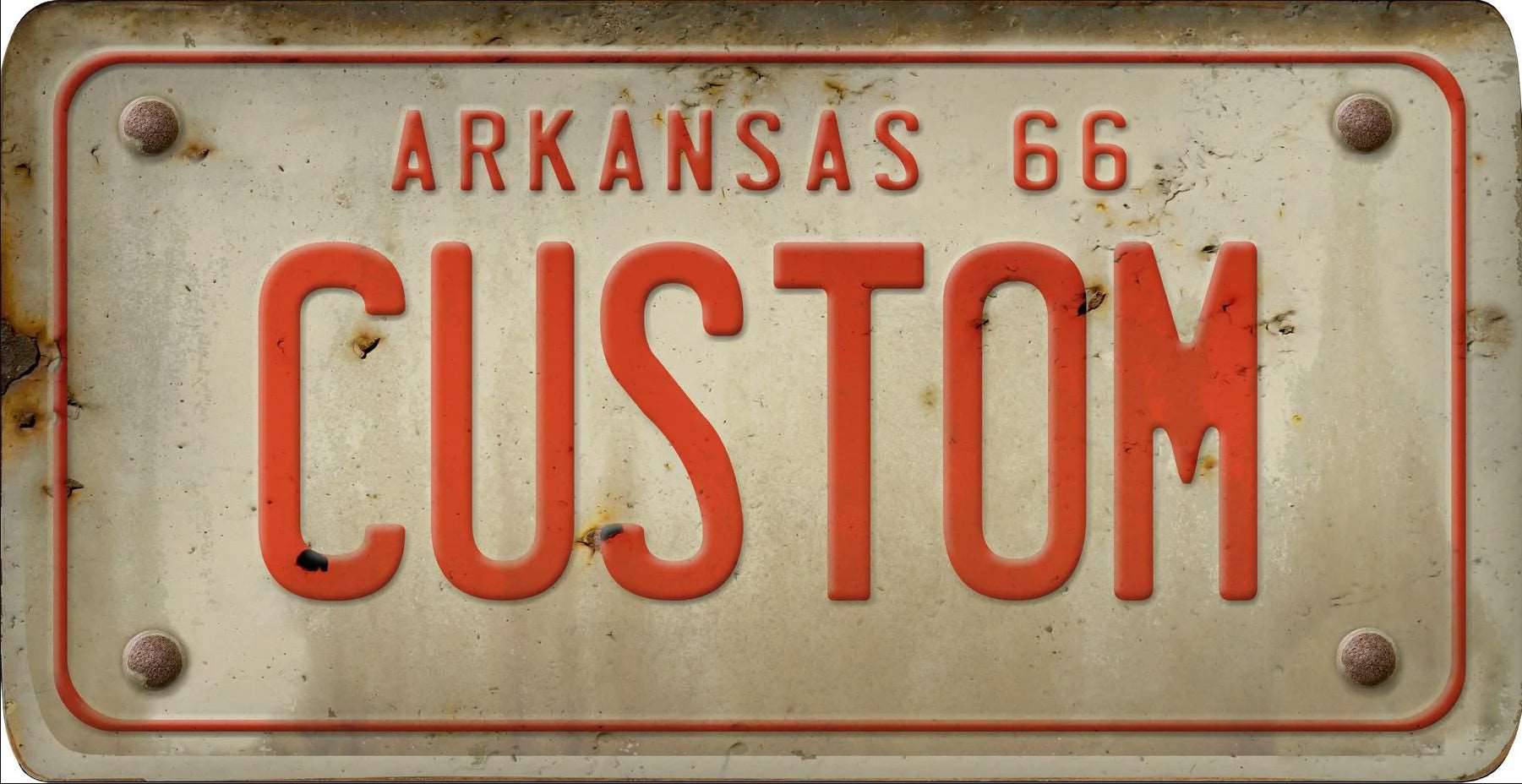 Decorative Personalized U.S. State License Plate - Arkansas - Interior Mojo llc