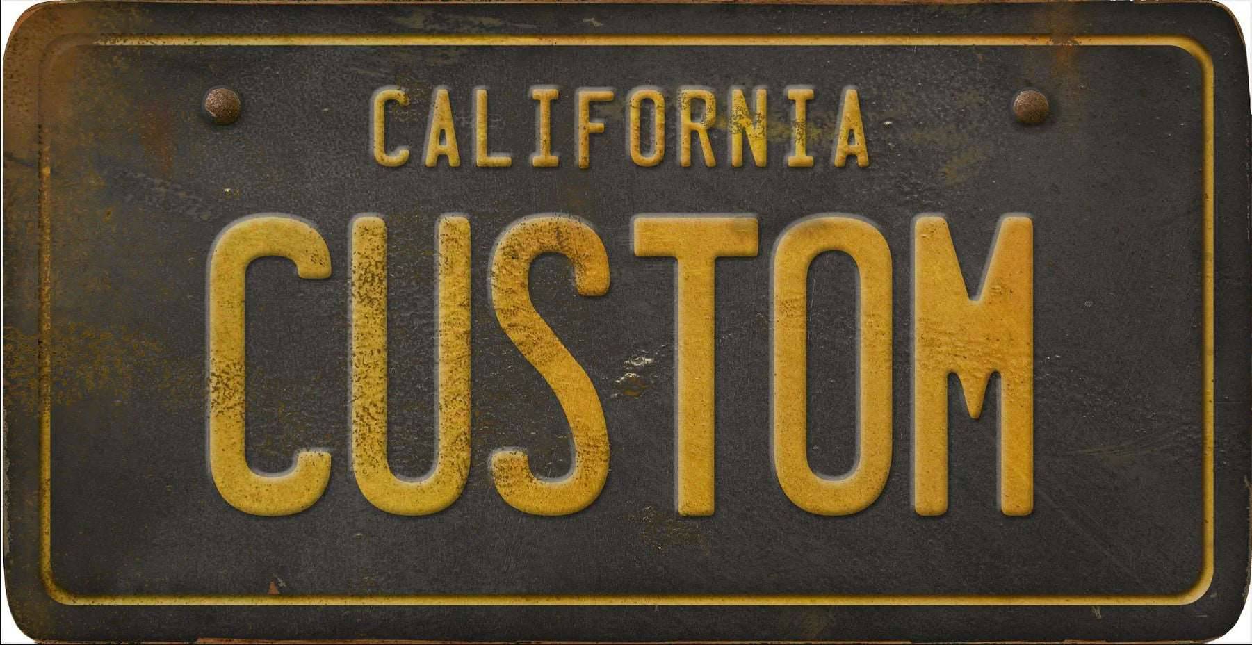 Decorative Personalized U.S. State License Plate - California - Interior Mojo llc