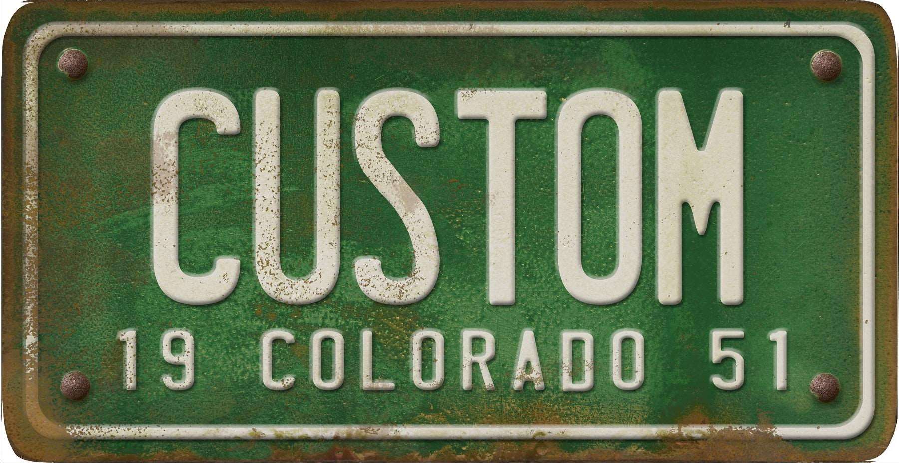 Decorative Personalized U.S. State License Plate - Colorado - Interior Mojo llc