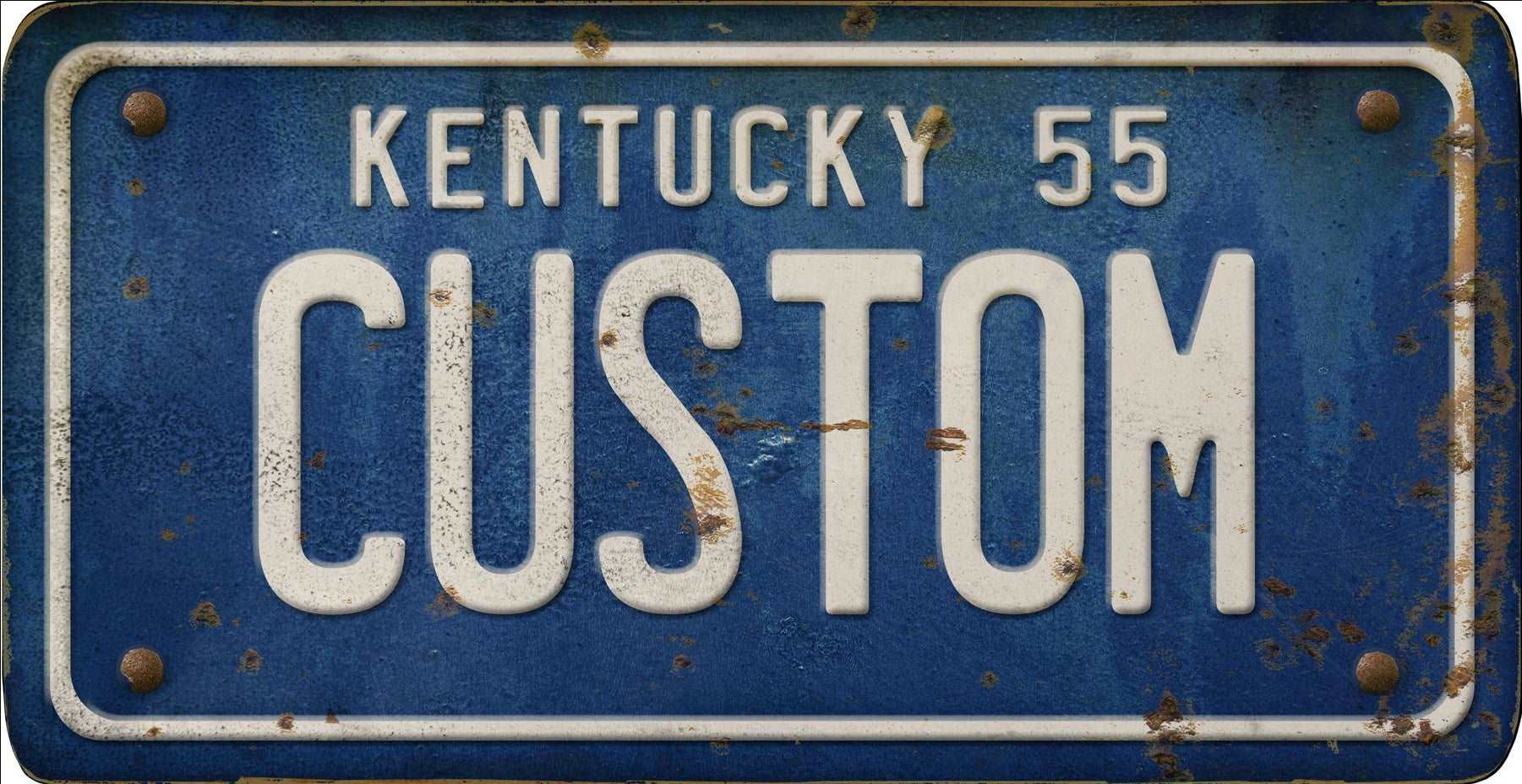 Decorative Personalized U.S. State License Plate - Kentucky - Interior Mojo llc