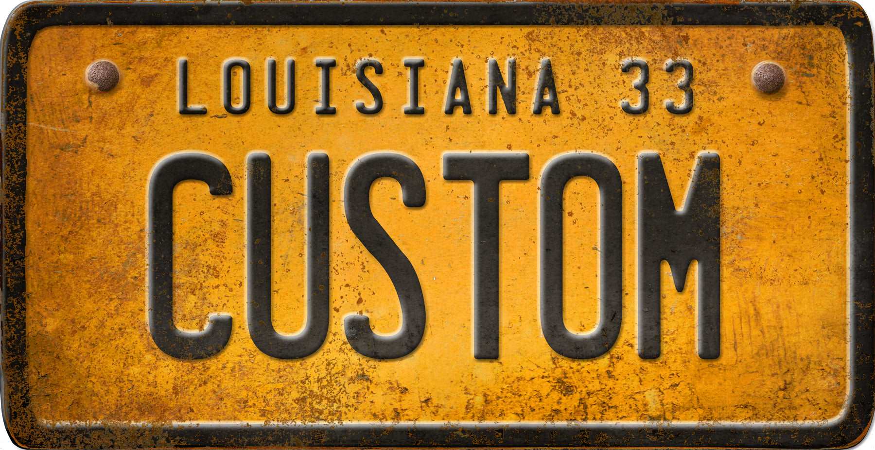 Decorative Personalized U.S. State License Plate - Louisiana - Interior Mojo llc