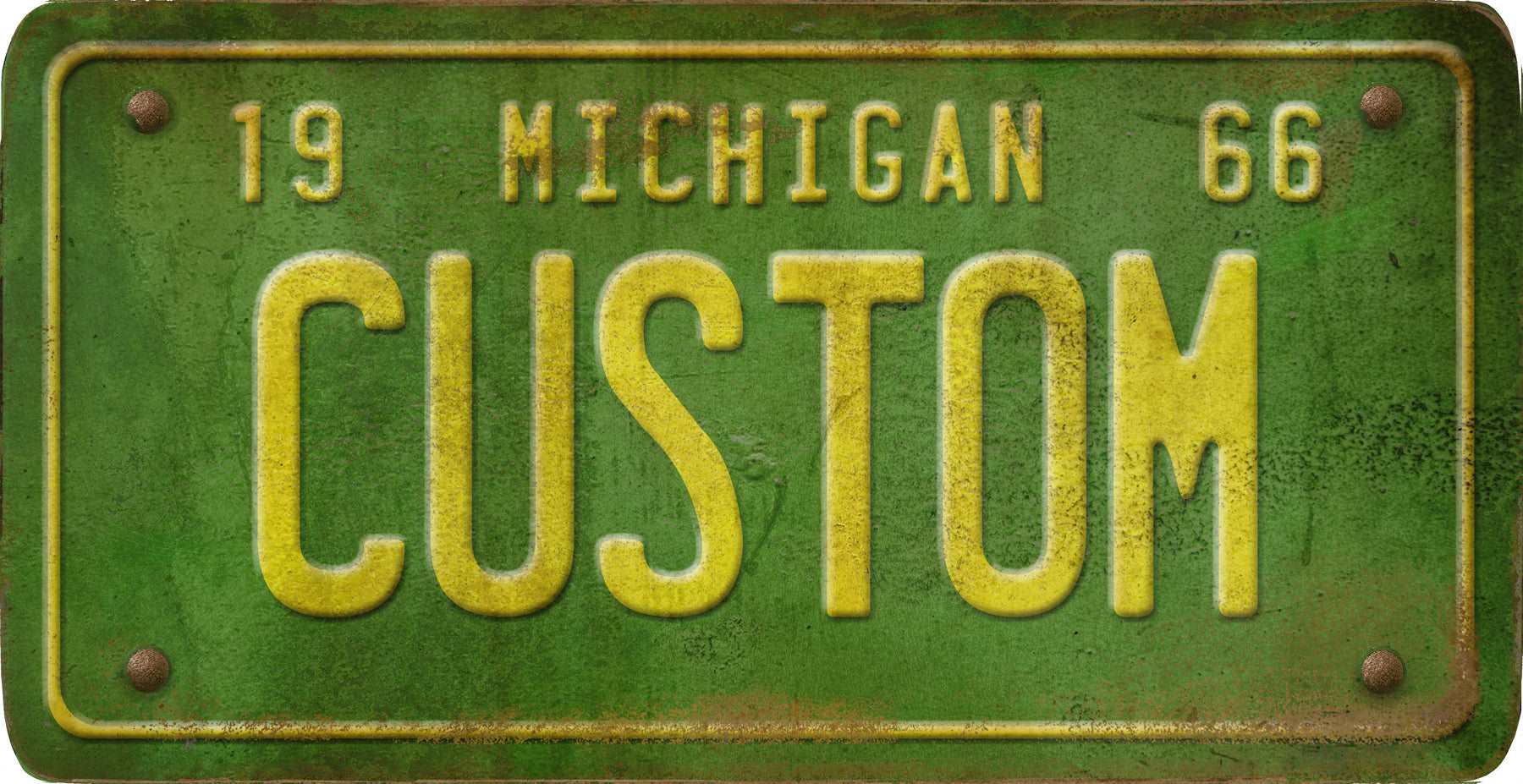 Decorative Personalized U.S. State License Plate - Michigan - Interior Mojo llc