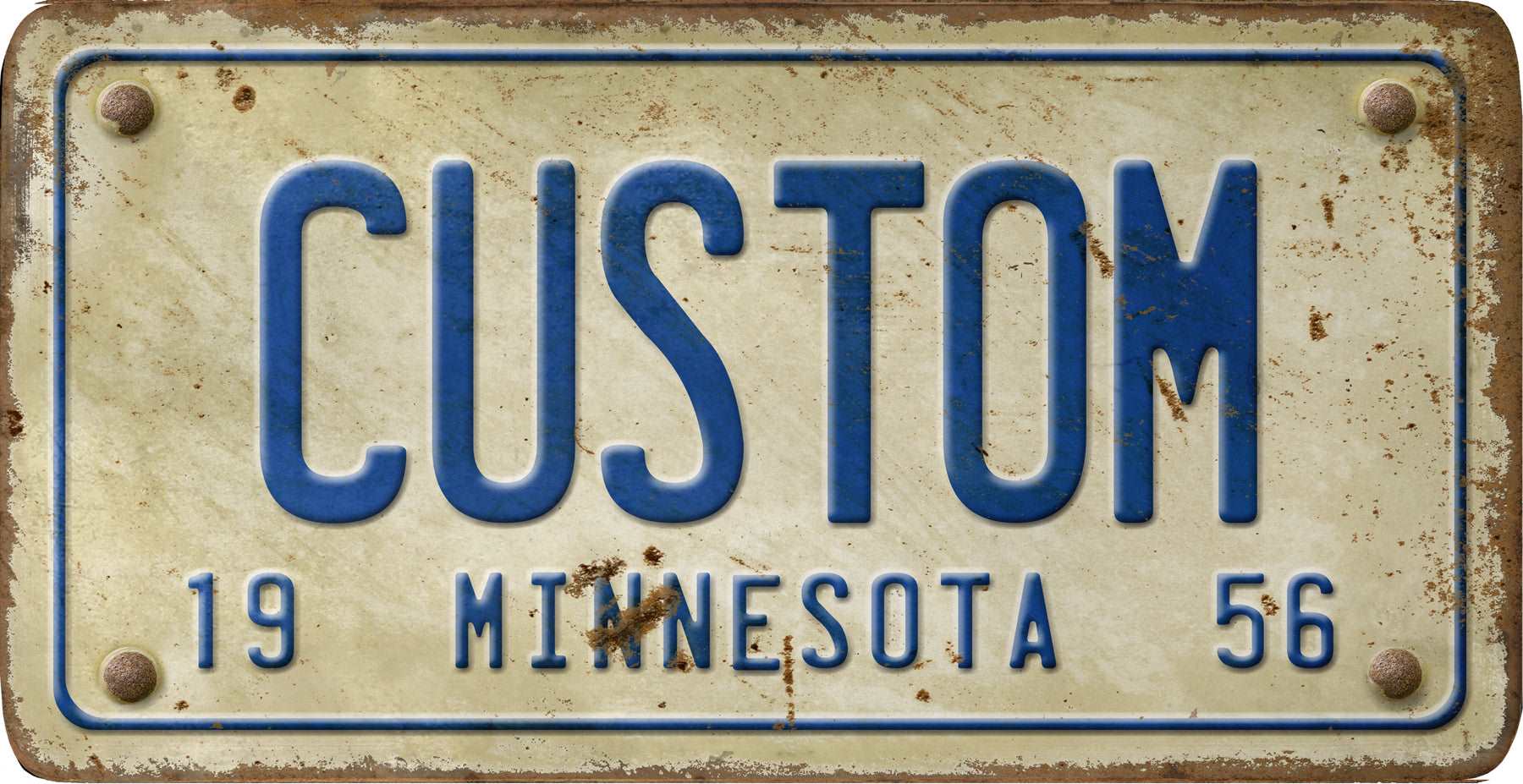 Decorative Personalized U.S. State License Plate - Minesota - Interior Mojo llc