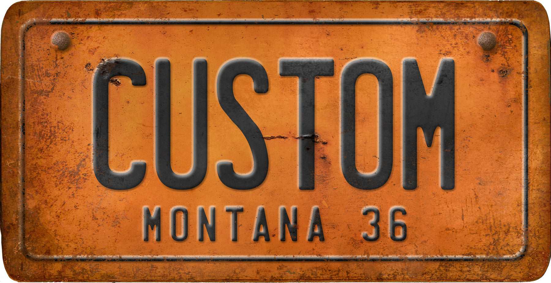 Decorative Personalized U.S. State License Plate - Montana - Interior Mojo llc