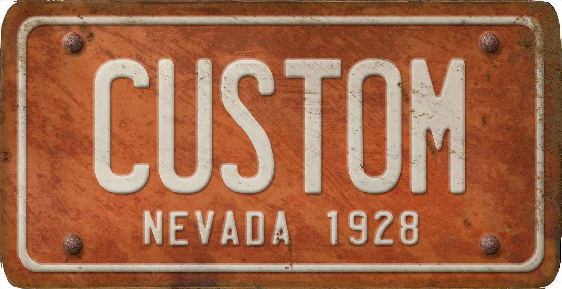 Decorative Personalized U.S. State License Plate - Nevada - Interior Mojo llc