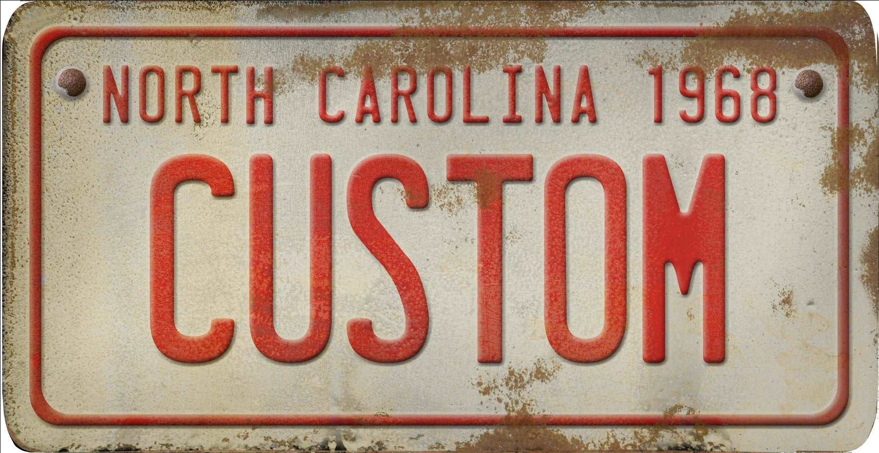 Decorative Personalized U.S. State License Plate - North Carolina - Interior Mojo llc