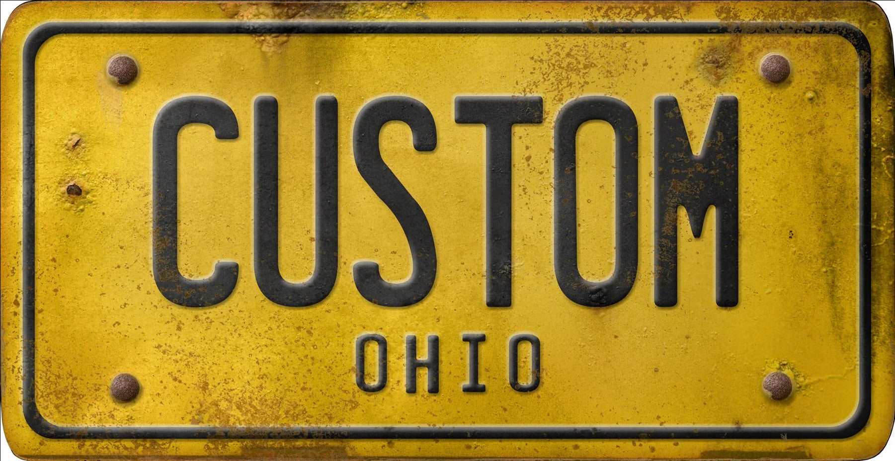 Decorative Personalized U.S. State License Plate - Ohio - Interior Mojo llc