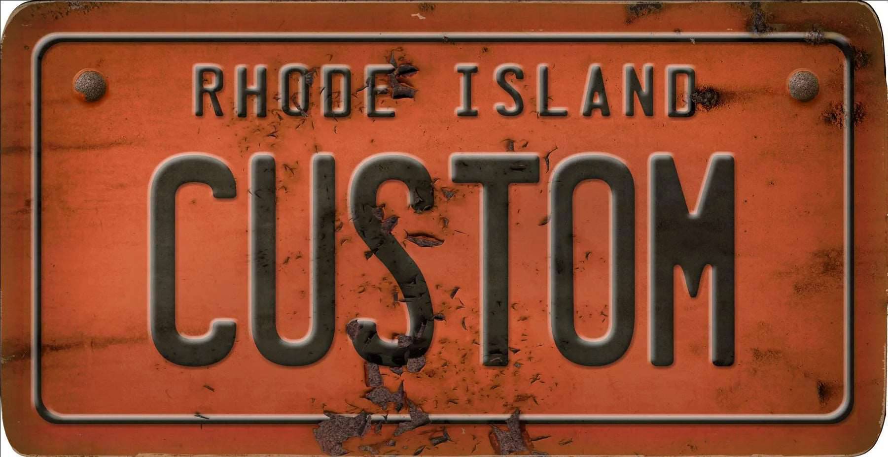 Decorative Personalized U.S. State License Plate - Rhode Island - Interior Mojo llc