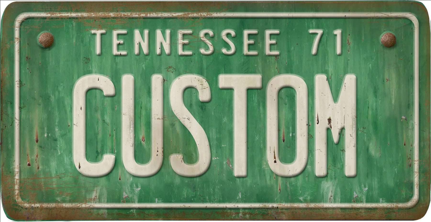 Decorative Personalized U.S. State License Plate - Tennessee - Interior Mojo llc