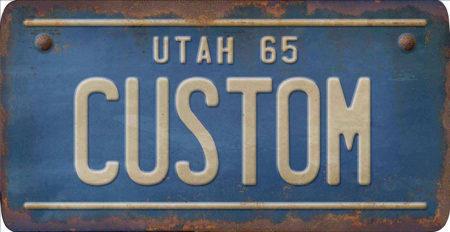 Decorative Personalized U.S. State License Plate - Utah - Interior Mojo llc