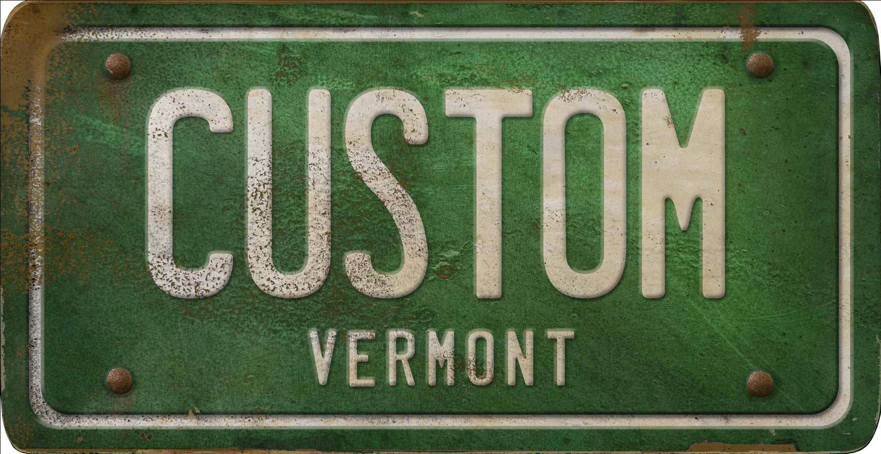 Decorative Personalized U.S. State License Plate - Vermont - Interior Mojo llc