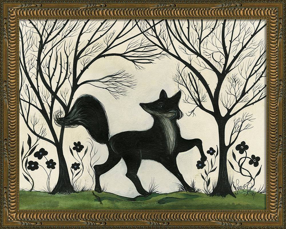 Animal Silhouette Fox Small - Interior Mojo llc