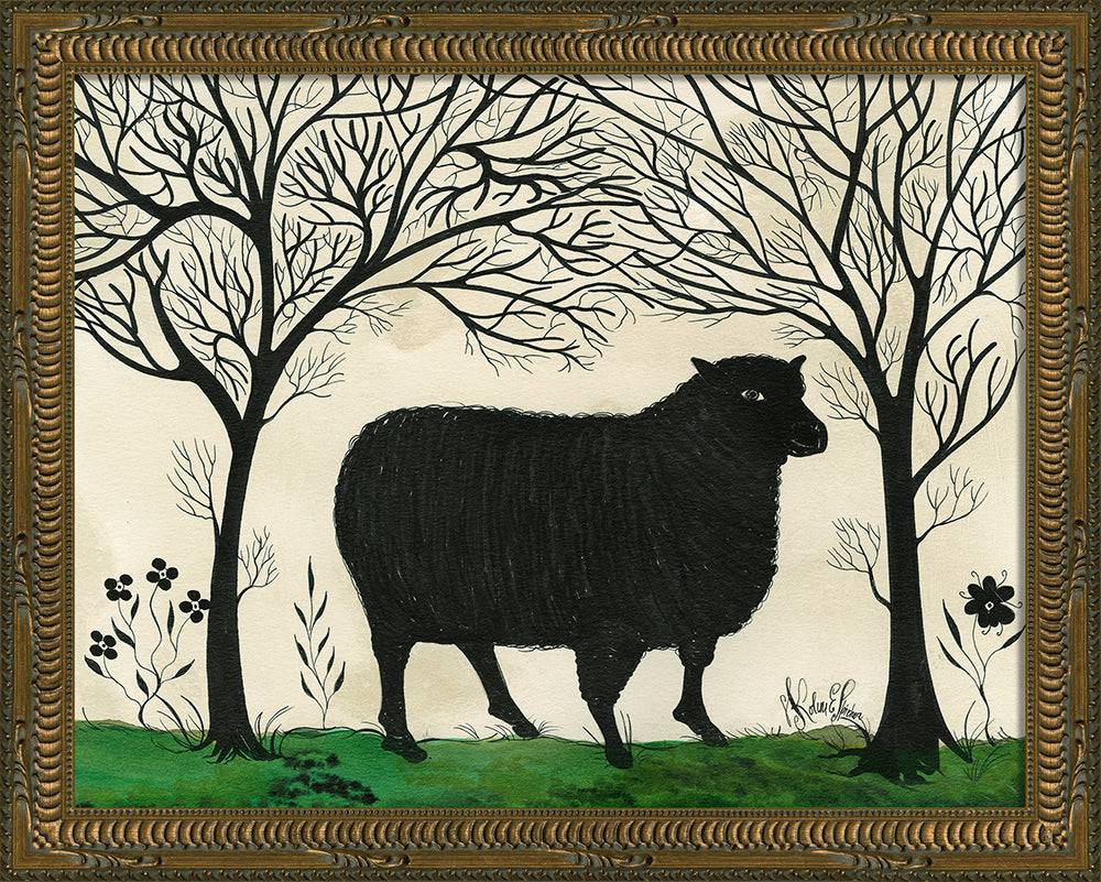 Animal Silhouette Sheep Small - Interior Mojo llc