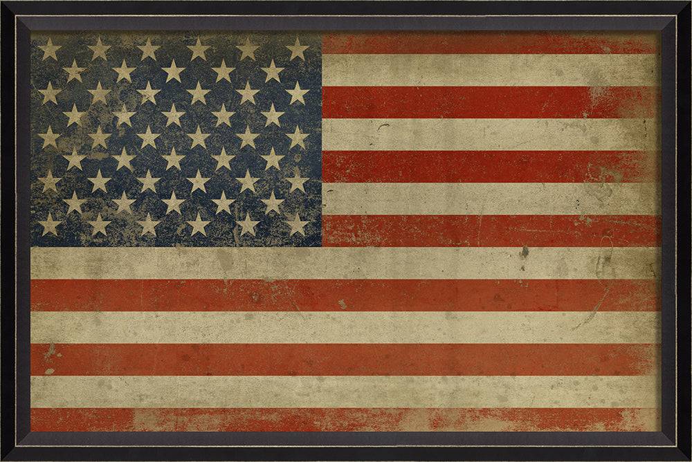 Aged American Flag-USA Wall Plaque - Interior Mojo llc