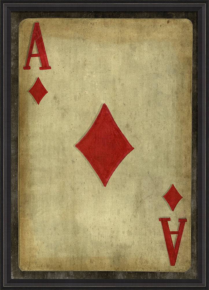 Ace of Clubs with border - Interior Mojo llc