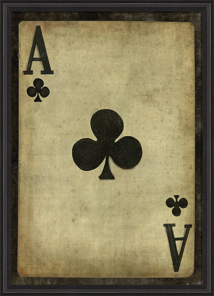 Ace of Clubs with border - Interior Mojo llc